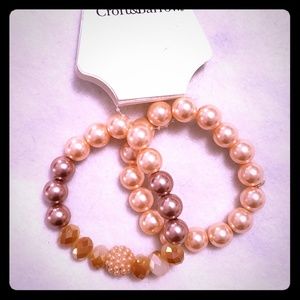 Faux pearl bracelets